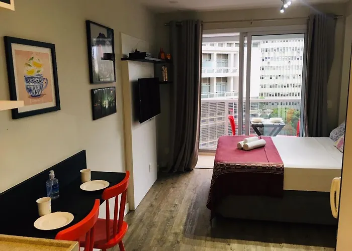 Studio Charmoso Com Terraco E Vista!